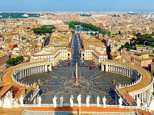 Square Saint Peter Vatican City Rome Italy - Square 'Saint Peter' (Piazza San Pietro), designed and built by Bernini (1656-1667), a large public square outside Saint Peter's Basilica, vista behind the huge statues on the facade of the church's dome in Vatican City, the papal enclave in Rome, Italy. - , square, squares, Saint, Peter, Vatican, City, Rome, Italy, places, place, holidays, holiday, travel, travels, tour, tours, trips, trip, excursion, excursions, Piazza, San, Pietro, Bernini, 1656-1667, large, public, Basilica, vista, vistas, huge, statues, statue, facade, facades, church, churches, dome, domes, papal, enclave, enclaves - Square 'Saint Peter' (Piazza San Pietro), designed and built by Bernini (1656-1667), a large public square outside Saint Peter's Basilica, vista behind the huge statues on the facade of the church's dome in Vatican City, the papal enclave in Rome, Italy. Подреждайте безплатни онлайн Square Saint Peter Vatican City Rome Italy пъзел игри или изпратете Square Saint Peter Vatican City Rome Italy пъзел игра поздравителна картичка  от puzzles-games.eu.. Square Saint Peter Vatican City Rome Italy пъзел, пъзели, пъзели игри, puzzles-games.eu, пъзел игри, online пъзел игри, free пъзел игри, free online пъзел игри, Square Saint Peter Vatican City Rome Italy free пъзел игра, Square Saint Peter Vatican City Rome Italy online пъзел игра, jigsaw puzzles, Square Saint Peter Vatican City Rome Italy jigsaw puzzle, jigsaw puzzle games, jigsaw puzzles games, Square Saint Peter Vatican City Rome Italy пъзел игра картичка, пъзели игри картички, Square Saint Peter Vatican City Rome Italy пъзел игра поздравителна картичка
