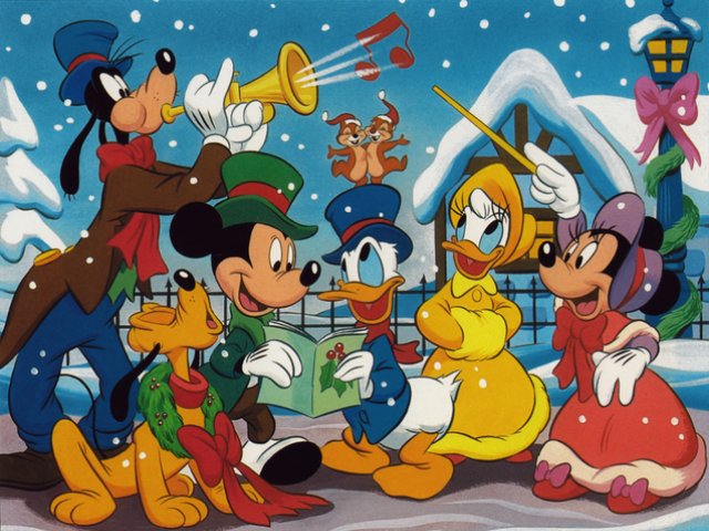 Disney Christmas Wallpaper - A beautiful wallpaper with Mickey and Minnie Mouse, Pluto, Goofy, Donald Duck and Daisy, the gang of amusing cartoon characters by Walt Disney, singing a festive song at Christmas Eve. - , Disney, Christmas, wallpaper, wallpapers, cartoon, cartoons, holiday, holidays, beautiful, Mickey, Minnie, Mouse, Pluto, Goofy, Donald, Duck, Daisy, gang, gangs, amusing, characters, character, Walt, Disney, festive, song, songs, Eve - A beautiful wallpaper with Mickey and Minnie Mouse, Pluto, Goofy, Donald Duck and Daisy, the gang of amusing cartoon characters by Walt Disney, singing a festive song at Christmas Eve. Solve free online Disney Christmas Wallpaper puzzle games or send Disney Christmas Wallpaper puzzle game greeting ecards  from puzzles-games.eu.. Disney Christmas Wallpaper puzzle, puzzles, puzzles games, puzzles-games.eu, puzzle games, online puzzle games, free puzzle games, free online puzzle games, Disney Christmas Wallpaper free puzzle game, Disney Christmas Wallpaper online puzzle game, jigsaw puzzles, Disney Christmas Wallpaper jigsaw puzzle, jigsaw puzzle games, jigsaw puzzles games, Disney Christmas Wallpaper puzzle game ecard, puzzles games ecards, Disney Christmas Wallpaper puzzle game greeting ecard
