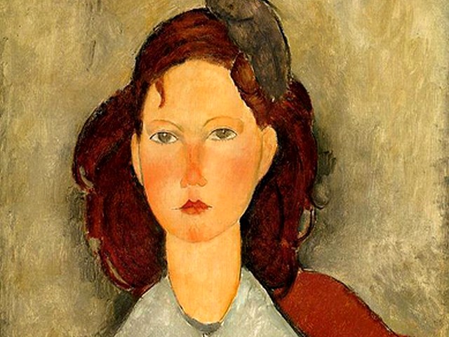 Amedeo Modigliani Young Girl Seated - A fragment from 'Young Girl Seated' (1918, oil on canvas, private collection), an appealing and interesting portrait, painted by Amedeo Modigliani, with focus upon the girl's pretty face, which has been sold by Christie's auction house on 8th of November 2000 for $5,286,000  during the auction of  Impressionist and Modern Art. - , Amedeo, Modigliani, young, girl, girls, seated, art, arts, painter, painters, artist, artists, sculptor, sculptors, Expressionist, Expressionists, fragment, fragments, 1918, oil, canvas, canvases, private, collection, collections, appealing, interesting, portrait, portraits, focus, focuses, pretty, face, faces, Christie's, auction, house, houses, November, 2000, auction, auctions, Impressionist, modern - A fragment from 'Young Girl Seated' (1918, oil on canvas, private collection), an appealing and interesting portrait, painted by Amedeo Modigliani, with focus upon the girl's pretty face, which has been sold by Christie's auction house on 8th of November 2000 for $5,286,000  during the auction of  Impressionist and Modern Art. Resuelve rompecabezas en línea gratis Amedeo Modigliani Young Girl Seated juegos puzzle o enviar Amedeo Modigliani Young Girl Seated juego de puzzle tarjetas electrónicas de felicitación  de puzzles-games.eu.. Amedeo Modigliani Young Girl Seated puzzle, puzzles, rompecabezas juegos, puzzles-games.eu, juegos de puzzle, juegos en línea del rompecabezas, juegos gratis puzzle, juegos en línea gratis rompecabezas, Amedeo Modigliani Young Girl Seated juego de puzzle gratuito, Amedeo Modigliani Young Girl Seated juego de rompecabezas en línea, jigsaw puzzles, Amedeo Modigliani Young Girl Seated jigsaw puzzle, jigsaw puzzle games, jigsaw puzzles games, Amedeo Modigliani Young Girl Seated rompecabezas de juego tarjeta electrónica, juegos de puzzles tarjetas electrónicas, Amedeo Modigliani Young Girl Seated puzzle tarjeta electrónica de felicitación