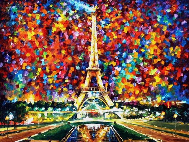 Paris of My Dreams by Leonid Afremov - 'Paris of My Dreams' is a beautiful painting (oil on canvas with palette knife) by the Russian-Israeli conterporary impressionist Leonid Afremov (1955-2019),  depicting the Eiffel Tower, a hallmark of Paris, included in the list of most visited attractions in the world. <br />
The Eiffel Tower in this painting can be compared with a bright candle, that illuminates the whole city. - , Paris, dreams, dream, Leonid, Afremov, art, arts, places, place, beautiful, painting, paintings, oil, canvas, palette, knife, Russian, Israeli, conterporary, impressionist, Eiffel, Tower, towers, hallmark, Paris, list, attractions, attraction, world, bright, candle, candles, city, cities - 'Paris of My Dreams' is a beautiful painting (oil on canvas with palette knife) by the Russian-Israeli conterporary impressionist Leonid Afremov (1955-2019),  depicting the Eiffel Tower, a hallmark of Paris, included in the list of most visited attractions in the world. <br />
The Eiffel Tower in this painting can be compared with a bright candle, that illuminates the whole city. Решайте бесплатные онлайн Paris of My Dreams by Leonid Afremov пазлы игры или отправьте Paris of My Dreams by Leonid Afremov пазл игру приветственную открытку  из puzzles-games.eu.. Paris of My Dreams by Leonid Afremov пазл, пазлы, пазлы игры, puzzles-games.eu, пазл игры, онлайн пазл игры, игры пазлы бесплатно, бесплатно онлайн пазл игры, Paris of My Dreams by Leonid Afremov бесплатно пазл игра, Paris of My Dreams by Leonid Afremov онлайн пазл игра , jigsaw puzzles, Paris of My Dreams by Leonid Afremov jigsaw puzzle, jigsaw puzzle games, jigsaw puzzles games, Paris of My Dreams by Leonid Afremov пазл игра открытка, пазлы игры открытки, Paris of My Dreams by Leonid Afremov пазл игра приветственная открытка