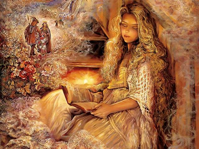 Stairway of Dreams by Josephine Wall - 'Stairway of Dreams' by Josephine Wall, is a captivating painting, where the English fantasy artist combines with a remarkable vividness detailed descriptions of wonderful stories and magical dreams.<br />
Sitting in her favorite place of the stairs, lit by the warm glow of a candle, a young girl is drifting off to sleep and sinks into the mysterious world of the subconscious and imagination with countless images and heroes from hers storybook. While the clouds of dreams come alive, the blond hair that descends on the back of the girl and the complicated details of the nightgown look so real. - , stairway, stairways, dreams, dream, Josephine, Wall, art, arts, captivating, painting, paintings, English, fantasy, artist, artists, remarkable, vividness, detailed, descriptions, description, wonderful, stories, story, magical, favorite, place, places, stairs, stair, warm, glow, candle, candles, young, girl, girls, sleep, sleeps, mysterious, world, worlds, subconscious, imagination, countless, images, image, heroes, hero, storybook, storybooks, clouds, cloud, alive, blond, hair, back, complicated, details, detail, nightgown, nightgowns, real - 'Stairway of Dreams' by Josephine Wall, is a captivating painting, where the English fantasy artist combines with a remarkable vividness detailed descriptions of wonderful stories and magical dreams.<br />
Sitting in her favorite place of the stairs, lit by the warm glow of a candle, a young girl is drifting off to sleep and sinks into the mysterious world of the subconscious and imagination with countless images and heroes from hers storybook. While the clouds of dreams come alive, the blond hair that descends on the back of the girl and the complicated details of the nightgown look so real. Решайте бесплатные онлайн Stairway of Dreams by Josephine Wall пазлы игры или отправьте Stairway of Dreams by Josephine Wall пазл игру приветственную открытку  из puzzles-games.eu.. Stairway of Dreams by Josephine Wall пазл, пазлы, пазлы игры, puzzles-games.eu, пазл игры, онлайн пазл игры, игры пазлы бесплатно, бесплатно онлайн пазл игры, Stairway of Dreams by Josephine Wall бесплатно пазл игра, Stairway of Dreams by Josephine Wall онлайн пазл игра , jigsaw puzzles, Stairway of Dreams by Josephine Wall jigsaw puzzle, jigsaw puzzle games, jigsaw puzzles games, Stairway of Dreams by Josephine Wall пазл игра открытка, пазлы игры открытки, Stairway of Dreams by Josephine Wall пазл игра приветственная открытка