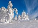 Snowy Belogorsky Monastery Perm  Russia