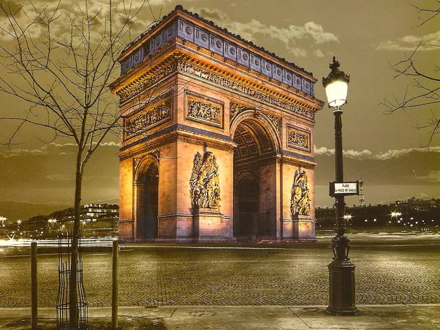 Arc de Triomphe Paris France - Night view of the famous colossal monument of Paris Arc de Triomphe (164 feet tall), situated in the centre of the Place Charles de Gaulle (originally named Place de l'Etoile), at the western end of the Champs-Elysees. The monument was designed by Jean Chalgrin in 1806 and completed in 1836, to commemorate the military victories of Napoleon. Today, it stands as a tribute to those who fought and died for France during the French Revolution and the wars under Napoleon. In its vault lies the Tomb of the Unknown Soldier from World War I. - , Arc, Triomphe, Triumphal, arch, arches, Paris, France, places, place, travel, travel, tour, tours, trip, trips, night, view, views, famous, colossal, monument, monuments, centre, centres, palace, Charles, Gaulle, Etoile, western, end, ends, Champs-Elysees, Champs, Elysees, Jean, Chalgrin, 1806, 1836, military, victories, victory, Napoleon, today, tribute, tributes, French, Revolution, revolutions, war, wars, vault, vaults, tomb, tombs, Unknown, Soldier, soldiers, World, WWI - Night view of the famous colossal monument of Paris Arc de Triomphe (164 feet tall), situated in the centre of the Place Charles de Gaulle (originally named Place de l'Etoile), at the western end of the Champs-Elysees. The monument was designed by Jean Chalgrin in 1806 and completed in 1836, to commemorate the military victories of Napoleon. Today, it stands as a tribute to those who fought and died for France during the French Revolution and the wars under Napoleon. In its vault lies the Tomb of the Unknown Soldier from World War I. Resuelve rompecabezas en línea gratis Arc de Triomphe Paris France juegos puzzle o enviar Arc de Triomphe Paris France juego de puzzle tarjetas electrónicas de felicitación  de puzzles-games.eu.. Arc de Triomphe Paris France puzzle, puzzles, rompecabezas juegos, puzzles-games.eu, juegos de puzzle, juegos en línea del rompecabezas, juegos gratis puzzle, juegos en línea gratis rompecabezas, Arc de Triomphe Paris France juego de puzzle gratuito, Arc de Triomphe Paris France juego de rompecabezas en línea, jigsaw puzzles, Arc de Triomphe Paris France jigsaw puzzle, jigsaw puzzle games, jigsaw puzzles games, Arc de Triomphe Paris France rompecabezas de juego tarjeta electrónica, juegos de puzzles tarjetas electrónicas, Arc de Triomphe Paris France puzzle tarjeta electrónica de felicitación