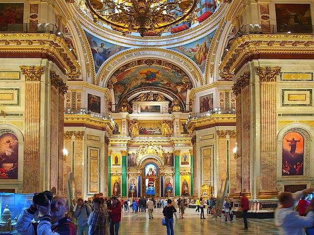 Interior of St.Isaacs Cathedral St.Peterburg Russia juego de puzzle 