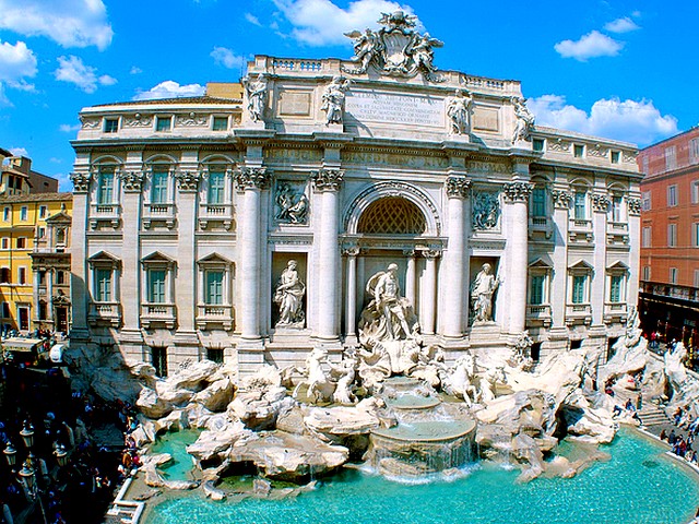 Trevi Fountain Rome Italy - 'Trevi Fountain', built by the architect Salvi in 1735 and decorated by the artists of Bernini's school, is one of the most famous, beautiful and spectacular landmarks in Italy, with Neptune, god of the sea, as a central figure in front of a large niche,  on the small square Trevi, located in the Quirinale district in Rome. - , Trevi, fountain, fountains, Rome, Italy, places, place, art, arts, holidays, holiday, travel, travels, tour, tours, trips, trip, excursion, excursions, architect, architects, Salvi, 1735, artists, artist, Bernini, school, schools, famous, beautiful, spectacular, landmarks, landmark, Neptune, god, gods, sea, seas, central, figure, figures, large, niche, niches, small, square, squares, Quirinale, district, districts - 'Trevi Fountain', built by the architect Salvi in 1735 and decorated by the artists of Bernini's school, is one of the most famous, beautiful and spectacular landmarks in Italy, with Neptune, god of the sea, as a central figure in front of a large niche,  on the small square Trevi, located in the Quirinale district in Rome. Solve free online Trevi Fountain Rome Italy puzzle games or send Trevi Fountain Rome Italy puzzle game greeting ecards  from puzzles-games.eu.. Trevi Fountain Rome Italy puzzle, puzzles, puzzles games, puzzles-games.eu, puzzle games, online puzzle games, free puzzle games, free online puzzle games, Trevi Fountain Rome Italy free puzzle game, Trevi Fountain Rome Italy online puzzle game, jigsaw puzzles, Trevi Fountain Rome Italy jigsaw puzzle, jigsaw puzzle games, jigsaw puzzles games, Trevi Fountain Rome Italy puzzle game ecard, puzzles games ecards, Trevi Fountain Rome Italy puzzle game greeting ecard