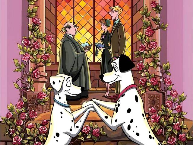 Disney 101 Dalmatians Wedding Puzzle Spiel 