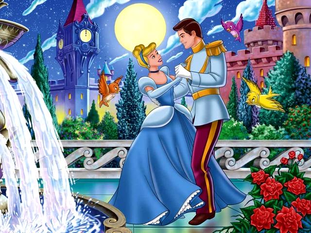 Disney Cinderella and Prince Charming - A romantic scene from the American animated film produced by Walt Disney Animation Studios, featuring Cinderella in a ball gown, which sparkles on the light of stars, dancing the night away with Prince Charming. <br />
When Disney released the film 'Cinderella' in 1950, instantly it became the new gold standard for music, animation, and visual storytelling. The American Film Institute immediately considered it one of the best American animated films ever made.<br />
'Cinderella' or 'The Little Glass Slipper, is a folk tale with thousands of variants throughout the world. The most well-known version was recorded by the German brothers Jacob and Wilhelm Grimm in the 19th century. The tale is called 'Aschenputtel' ('The Little Ash Girl' or 'Cinderella' in English translations). Another famous story is from the book 'Cendrillon' (1697) by the French author Charles Perrault (1628-1703). - , Disney, Cinderella, Prince, Charming, cartoon, cartoons, romantic, scene, American, animated, film, Walt, Disney, Animation, Studios, ball, gown, light, stars, night, 1950, instantly, gold, standard, music, animation, visual, storytelling, institute, Little, Glass, Slipper, folk, tale, thousands, variants, world, version, German, brothers, Jacob, Wilhelm, Grimm, 19th, century, tale, Aschenputtel, English, translations, famous, story, book, Cendrillon, 1697, French, author, Charles, Perrault, 1628, 1703 - A romantic scene from the American animated film produced by Walt Disney Animation Studios, featuring Cinderella in a ball gown, which sparkles on the light of stars, dancing the night away with Prince Charming. <br />
When Disney released the film 'Cinderella' in 1950, instantly it became the new gold standard for music, animation, and visual storytelling. The American Film Institute immediately considered it one of the best American animated films ever made.<br />
'Cinderella' or 'The Little Glass Slipper, is a folk tale with thousands of variants throughout the world. The most well-known version was recorded by the German brothers Jacob and Wilhelm Grimm in the 19th century. The tale is called 'Aschenputtel' ('The Little Ash Girl' or 'Cinderella' in English translations). Another famous story is from the book 'Cendrillon' (1697) by the French author Charles Perrault (1628-1703). Подреждайте безплатни онлайн Disney Cinderella and Prince Charming пъзел игри или изпратете Disney Cinderella and Prince Charming пъзел игра поздравителна картичка  от puzzles-games.eu.. Disney Cinderella and Prince Charming пъзел, пъзели, пъзели игри, puzzles-games.eu, пъзел игри, online пъзел игри, free пъзел игри, free online пъзел игри, Disney Cinderella and Prince Charming free пъзел игра, Disney Cinderella and Prince Charming online пъзел игра, jigsaw puzzles, Disney Cinderella and Prince Charming jigsaw puzzle, jigsaw puzzle games, jigsaw puzzles games, Disney Cinderella and Prince Charming пъзел игра картичка, пъзели игри картички, Disney Cinderella and Prince Charming пъзел игра поздравителна картичка