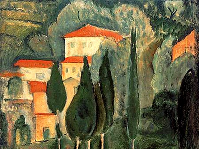Amedeo Modigliani Landscape Southern France - A fragment of the famous painting 'Landscape Southern France' by Amedeo Modigliani (1919, oil on canvas, Galerie Karsten Greve, Cologne, Germany), one of the total of four landscapes painted early in his career in the spring of 1918 when he spent one year at the Cote d'Azur, South of France. - , Amedeo, Modigliani, landscape, landscapes, Southern, France, art, arts, painter, painters, artist, artists, sculptor, sculptors, Expressionist, Expressionists, fragment, fragments, famous, painting, paintings, 1919, oil, canvas, Galerie, Karsten, Greve, Cologne, Germany, total, early, career, careers, spring, 1918, year, years, Cote, d'Azur, South - A fragment of the famous painting 'Landscape Southern France' by Amedeo Modigliani (1919, oil on canvas, Galerie Karsten Greve, Cologne, Germany), one of the total of four landscapes painted early in his career in the spring of 1918 when he spent one year at the Cote d'Azur, South of France. Lösen Sie kostenlose Amedeo Modigliani Landscape Southern France Online Puzzle Spiele oder senden Sie Amedeo Modigliani Landscape Southern France Puzzle Spiel Gruß ecards  from puzzles-games.eu.. Amedeo Modigliani Landscape Southern France puzzle, Rätsel, puzzles, Puzzle Spiele, puzzles-games.eu, puzzle games, Online Puzzle Spiele, kostenlose Puzzle Spiele, kostenlose Online Puzzle Spiele, Amedeo Modigliani Landscape Southern France kostenlose Puzzle Spiel, Amedeo Modigliani Landscape Southern France Online Puzzle Spiel, jigsaw puzzles, Amedeo Modigliani Landscape Southern France jigsaw puzzle, jigsaw puzzle games, jigsaw puzzles games, Amedeo Modigliani Landscape Southern France Puzzle Spiel ecard, Puzzles Spiele ecards, Amedeo Modigliani Landscape Southern France Puzzle Spiel Gruß ecards