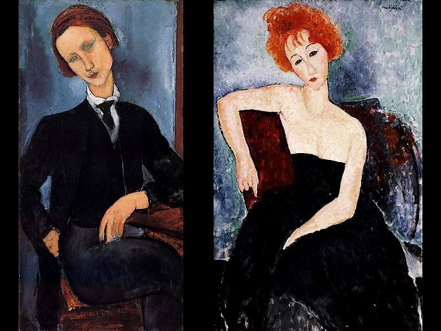 Amedeo Modigliani Pierre Edouard Baranowski and Young Redhead in an Evening Dress - Portraits painted by Amedeo Modigliani of 'Pierre Edouard Baranowski'(1918, artist - Bara) and of a female model 'Young redhead in an Evening Dress' (1918, oil on canvas, Barnes Foundation, Merion, Pennsylvania), in his favourite coppery red tones and soft contours. - , Amedeo, Modigliani, Pierre, Edouard, Baranowski, young, redhead, evening, dress, dresses, art, arts, painter, painters, artist, artists, sculptor, sculptors, Expressionist, Expressionists, portraits, portrait, Bara, female, model, models, 1918, oil, canvas, Barnes, Foundation, Merion, Pennsylvania, favourite, coppery, red, tones, tone, soft, contours, contour - Portraits painted by Amedeo Modigliani of 'Pierre Edouard Baranowski'(1918, artist - Bara) and of a female model 'Young redhead in an Evening Dress' (1918, oil on canvas, Barnes Foundation, Merion, Pennsylvania), in his favourite coppery red tones and soft contours. Resuelve rompecabezas en línea gratis Amedeo Modigliani Pierre Edouard Baranowski and Young Redhead in an Evening Dress juegos puzzle o enviar Amedeo Modigliani Pierre Edouard Baranowski and Young Redhead in an Evening Dress juego de puzzle tarjetas electrónicas de felicitación  de puzzles-games.eu.. Amedeo Modigliani Pierre Edouard Baranowski and Young Redhead in an Evening Dress puzzle, puzzles, rompecabezas juegos, puzzles-games.eu, juegos de puzzle, juegos en línea del rompecabezas, juegos gratis puzzle, juegos en línea gratis rompecabezas, Amedeo Modigliani Pierre Edouard Baranowski and Young Redhead in an Evening Dress juego de puzzle gratuito, Amedeo Modigliani Pierre Edouard Baranowski and Young Redhead in an Evening Dress juego de rompecabezas en línea, jigsaw puzzles, Amedeo Modigliani Pierre Edouard Baranowski and Young Redhead in an Evening Dress jigsaw puzzle, jigsaw puzzle games, jigsaw puzzles games, Amedeo Modigliani Pierre Edouard Baranowski and Young Redhead in an Evening Dress rompecabezas de juego tarjeta electrónica, juegos de puzzles tarjetas electrónicas, Amedeo Modigliani Pierre Edouard Baranowski and Young Redhead in an Evening Dress puzzle tarjeta electrónica de felicitación