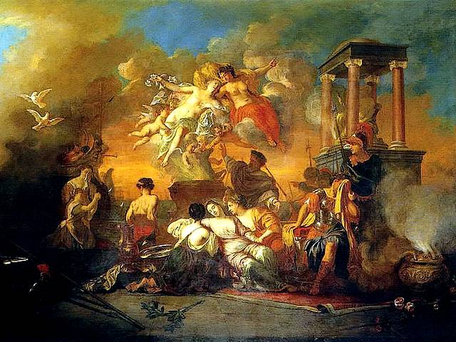 Ceiling Painting in Peterhof Palace St.Petersburg Russia пъзел игра 