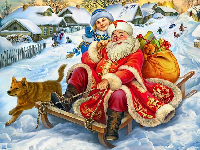 Favorite Santa Claus by Nadezhda Strelkina Puzzle Spiel 