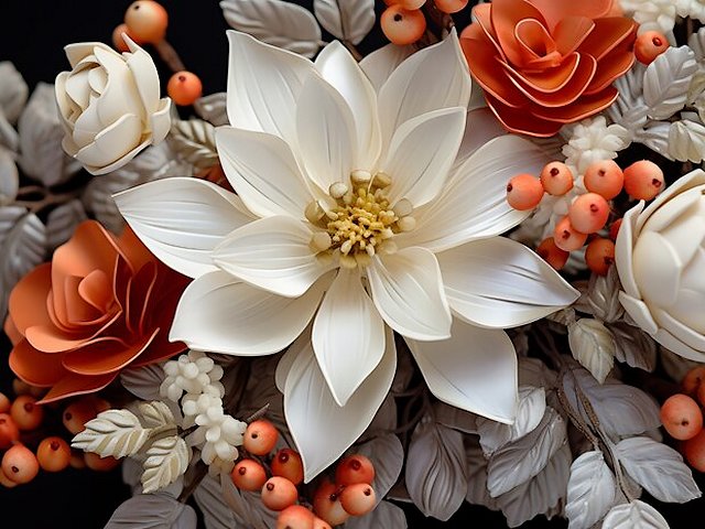 Floral 3d Mural пъзел игра 