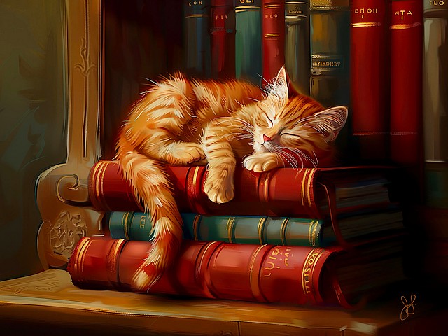 Library Nap by John Stewart пазл игру 