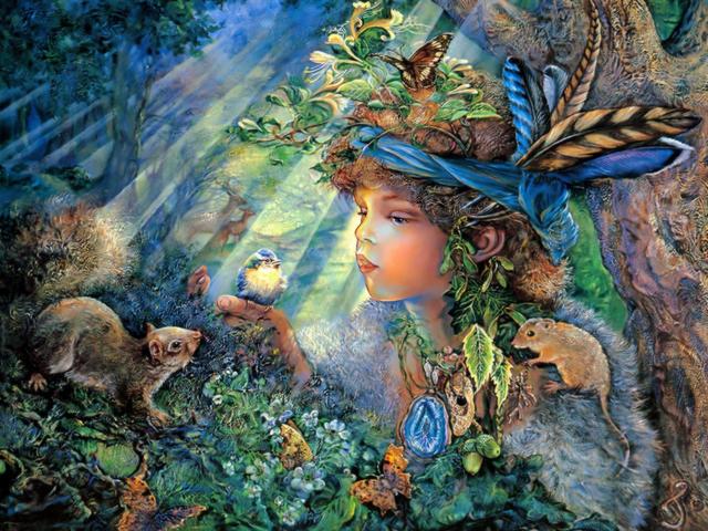 Nature Boy by Josephine Wall - 'Nature Boy' (painted circa 2000) is a magnificent painting by the famous English artist Josephine Wall, specialized in mystical, surreal-like, fantasy paintings, which fascinate with mesmerizing details and vibrant colours. This is a visual history from the beautiful world of wildlife, about a little boy, adorned with a collection of 'forest treasures', who together with his woodland friends, listens in rapture the song of the blue titmouse. - , nature, boy, boys, Josephine, Wall, art, arts, 2000, magnificent, painting, paintings, famous, English, artist, artists, mystical, surreal, fantasy, mesmerizing, details, detail, vibrant, colours, colour, visual, history, histories, beautiful, world, wildlife, little, collection, collections, forest, forests, treasures, treasure, woodland, friends, friend, rapture, song, songs, blue, titmouse, titmouses - 'Nature Boy' (painted circa 2000) is a magnificent painting by the famous English artist Josephine Wall, specialized in mystical, surreal-like, fantasy paintings, which fascinate with mesmerizing details and vibrant colours. This is a visual history from the beautiful world of wildlife, about a little boy, adorned with a collection of 'forest treasures', who together with his woodland friends, listens in rapture the song of the blue titmouse. Решайте бесплатные онлайн Nature Boy by Josephine Wall пазлы игры или отправьте Nature Boy by Josephine Wall пазл игру приветственную открытку  из puzzles-games.eu.. Nature Boy by Josephine Wall пазл, пазлы, пазлы игры, puzzles-games.eu, пазл игры, онлайн пазл игры, игры пазлы бесплатно, бесплатно онлайн пазл игры, Nature Boy by Josephine Wall бесплатно пазл игра, Nature Boy by Josephine Wall онлайн пазл игра , jigsaw puzzles, Nature Boy by Josephine Wall jigsaw puzzle, jigsaw puzzle games, jigsaw puzzles games, Nature Boy by Josephine Wall пазл игра открытка, пазлы игры открытки, Nature Boy by Josephine Wall пазл игра приветственная открытка