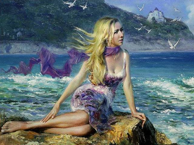 Olga Portrait by Vladimir Volegov puzzle game 
