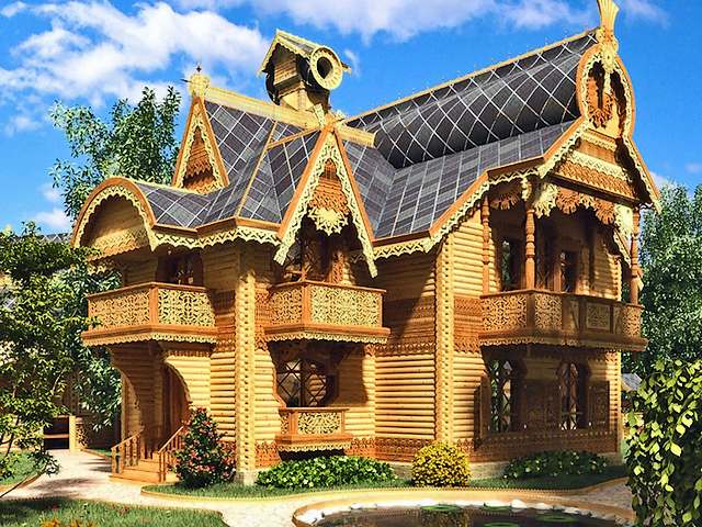 Russian Style Fairy Tale House пъзел игра 