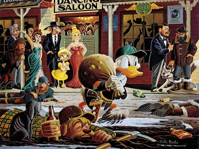 Scrooge McDuck in Klondike by Carl Barks puzzle game 