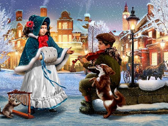 Street Musician by Natalia Ershova пазл игру 