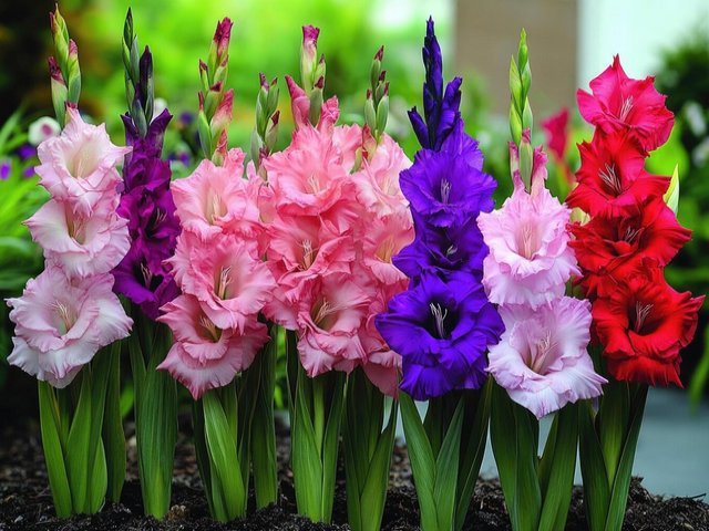 Gladiolus Flowers пазл игру 