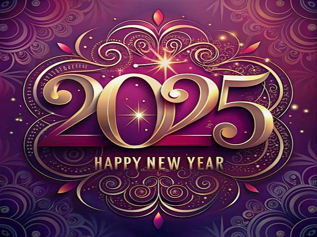 Happy New Year 2025 Poster пазл игру 