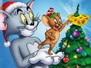 Christmas Tom and Jerry Wallpaper