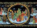 Christmas Palekh Miniature
