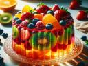 Jelly Pudding with Fruits