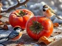 Persimmons and Tits
