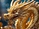 Golden Chinese Dragon
